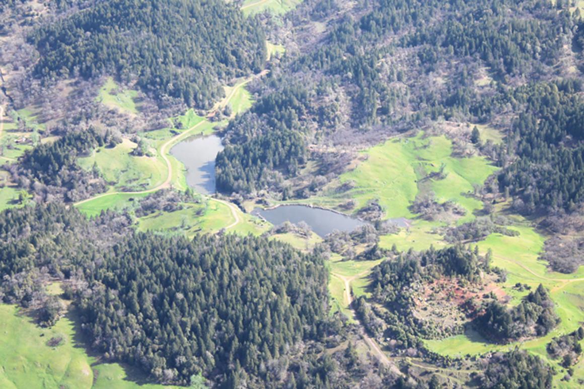 Aerial view of Twin Lakes